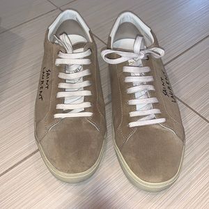 Saint Laurent low top sneaker / desert/blanc optique